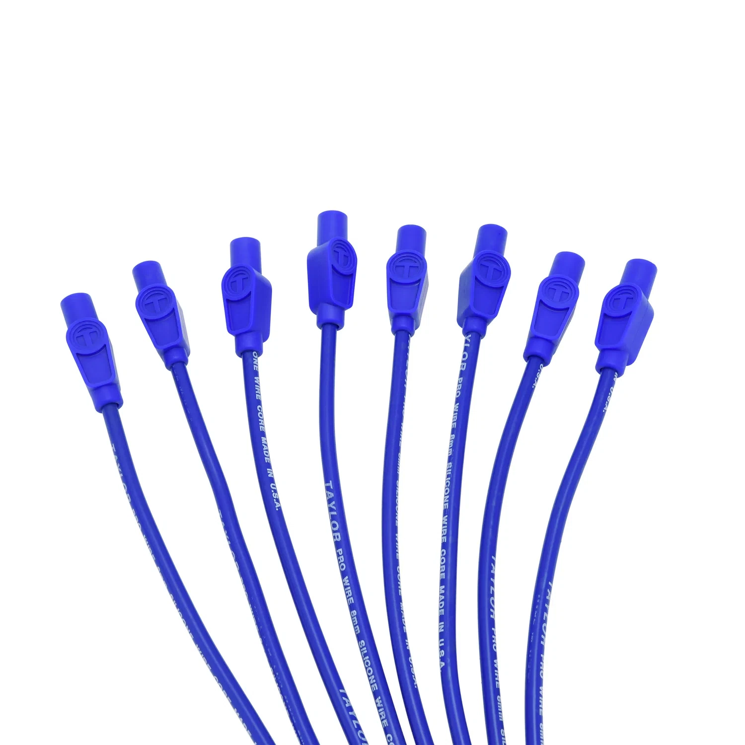 Spark Plug Wire Set Universal 8mm Silicone 180_ 0 ohm_ft Prowire Solid 70654